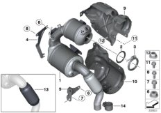 Katalizator/Przeciwpyłk. filtr paliwowy (18_0904) dla MINI Roadster R59 Cooper SD Roadster ECE