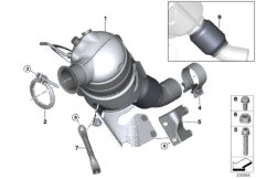 Katalizator/Przeciwpyłk. filtr paliwowy (18_0591) dla BMW 1' E87 120d 5-d ECE
