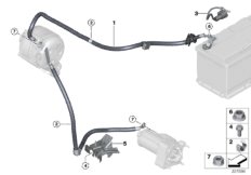 Kabel akumulatora/Kabel rozrusznika (12_1868) dla MINI F56 Cooper S 3-drzwiowy USA