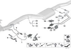 Czujniki spalin/sonda NOX / SCR (13_1540) dla BMW X5 F15 X5 35dX SAV USA