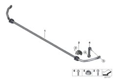 Stabilizator tylny (33_1804) dla MINI Cabrio F57 Cooper S Cabrio ECE