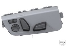 Przełącznik regulacji fotela pasażera (61_3671) dla BMW 4' F82 M4 M4 Cou ECE