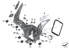 Belka przednia (46_1622) dla BMW S 1000 RR 15 (0D40) THA