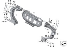 Uchwyt obudowy, przedni (46_1629) dla BMW R 1250 RT 19 (0J61, 0J63) USA