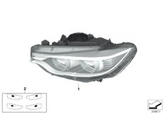 Reflektor (63_1465) dla BMW 4' F32 420iX Cou ECE