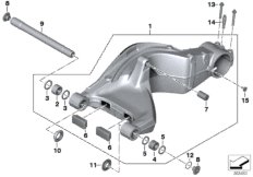 Wahacz tylnego koła (33_1813) dla BMW F 800 GT 17 (0B53, 0B63) ECE