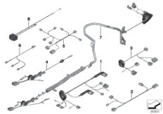 Różne komplety przewodów (61_2673) dla BMW 5' F11 523i Tou ECE