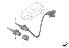 Czujnik temperatury (65_2594) dla MINI Cabrio F57 Cooper S Cabrio ECE