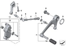 Zewnętrzne elementy skrzyni biegów (23_1216) dla BMW R 1250 RT 19 (0J61, 0J63) ECE