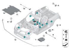 Elem. elektr. poduszki powietrznej (65_2609) dla MINI Cabrio F57 Cooper S Cabrio ECE