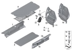 Obudowa bagażnika (51_9688) dla MINI F56 Cooper 3-drzwiowy USA