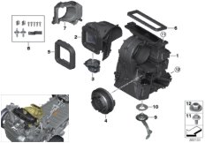 Części obudowy ogrzewania/klimatyzacji (64_2080) dla BMW X1 F48 X1 25iX SAV ECE