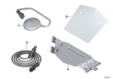 Antena SDARS (65_2320) dla BMW K 1600 GTL (0602, 0612) USA