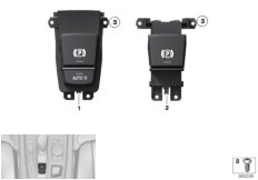 Przełącznik hamulca parkingowego (61_3204) dla BMW X3 F25 X3 18d SAV ECE