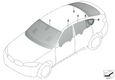 Oszklenie (51_9722) dla BMW X6 F16 X6 30dX SAC ECE