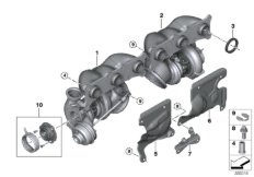 Turbosprężarka (11_3977) dla BMW 1' E82 M Coupé Cou ECE