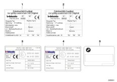 Tabliczka inf. ogrzewania na postoju (71_1016) dla BMW 5' E39 520i Lim ECE