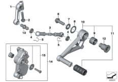 Zewnętrzne elementy skrzyni biegów (23_1229) dla BMW R 1250 RS 19 (0J81, 0J83) ECE