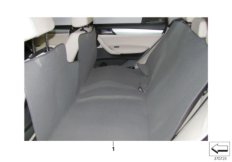 Uniwers. pokr. ochr. na tyl. fotele (03_1172) dla BMW 6' F12 640d Cab ECE