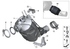 Katalizator/Przeciwpyłk. filtr paliwowy (18_1081) dla BMW 2' F22 220dX Cou ECE