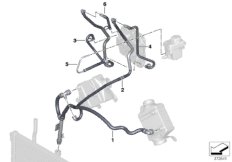 Węże płynu chłodzącego układu chłodzenia (17_0828) dla BMW X5 F15 X5 50iX 4.0 SAV ECE