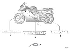 Naklejka 968 (51_9819) dla BMW K 1200 S (0581,0591) ECE