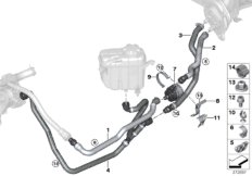 Węże wody / elektr. pompa wody (64_2066) dla BMW 4' F82 M4 M4 Cou USA