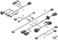 Różne dodatkowe wiązki przewodów (61_2766) dla BMW X3 F25 X3 35iX SAV ECE