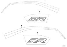 Dekor i napis (51_9847) dla BMW S 1000 RR 12 (0524,0534) USA
