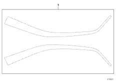 Taśma dekoracyjna (51_9848) dla BMW S 1000 RR 12 (0524,0534) USA