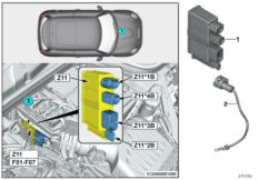 Zintegrowany moduł zasilania Z11 (61_5677) dla MINI Cabrio F57 Cooper Cabrio ECE
