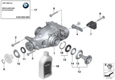 Przekł. tylnej osi, nap./odb. nap. (33_1319) dla BMW 3' E90 LCI 328xi Lim USA
