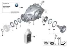 Przekł. tylnej osi, nap./odb. nap. (33_1142) dla BMW Z4 E85 Z4 3.0i Roa USA