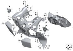 Osłona nóg, schowek (46_1694) dla BMW C evolution (0C23) USA