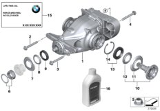 Przekł. tylnej osi, nap./odb. nap. (33_1348) dla BMW 3' E92 LCI 335i Cou USA