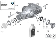 Przekł. tylnej osi, nap./odb. nap. (33_1414) dla BMW 3' E91 335xi Tou ECE