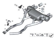 Układ wydechowy tylny (18_1246) dla BMW 4' F82 M4 LCI M4 Cou ECE