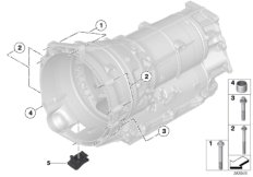 Skrzynia bieg., mocowanie/Elementy dod. (24_1451) dla BMW X6 F16 X6 30dX SAC ECE
