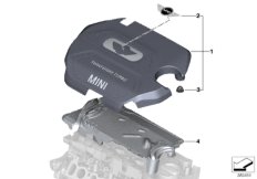 Akustyka silnika (11_5731) dla MINI Cabrio F57 Cooper SD Cabrio ECE