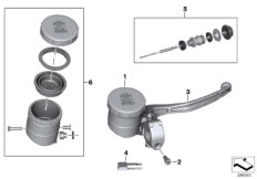 Handbrake control assembly (32_1789) dla BMW HP2 Sport (0458, 0468) USA