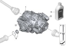 Przekładnia tylnej osi QMV / mocowanie (33_1762) dla BMW X5 F15 X5 40dX SAV ECE