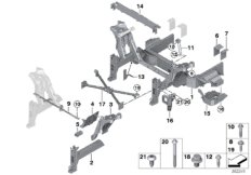 Przednia konstrukcja karoserii (41_2282) dla BMW i i3 I01 LCI i3s 120Ah Meg ECE