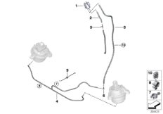 Sterowanie podciśnieniowe-łoże siln. (22_0215) dla BMW 5' F11 LCI 520dX Tou ECE
