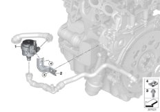 Elektryczna pompa wody / mocowanie (17_1059) dla BMW X1 F48 X1 20i SAV BRA