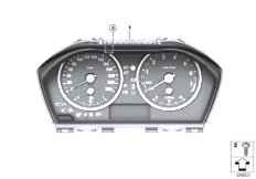 Zestaw wskaźników (62_0608) dla BMW X1 F48 X1 20dX SAV ECE