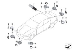 Park Distance Control (PDC) (66_0382) dla BMW 7' G12 740LeX Lim ECE