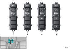 Panel obsługi konsoli środkowej (61_4423) dla BMW X1 F48 X1 20i SAV ECE