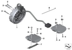 Alternator / regulator alternatora (12_1740) dla BMW R 1250 RT 19 (0J61, 0J63) ECE