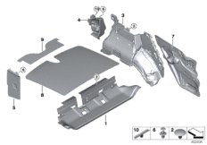 Izolacja dźwiękowa tylna (51_6408) dla BMW X6 E71 X6 M SAC ECE