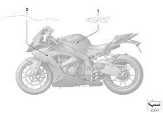 Naklejka boczn. elem. osł. (51_2739) dla BMW S 1000 RR 15 (0D10,0D21) ECE